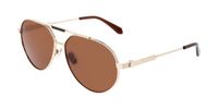Ferragamo SF327S Zonnebrillen Mannen Goudkleurig