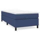 VidaXL Boxspring Bed Stof Blauw 140x200 cm