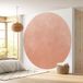 Papier peint rond - couleur tendance - 668 - diamètre 240 cm en 4 parties