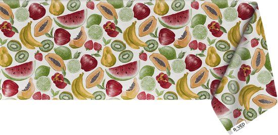 Raved Tafelzeil Watermeloen 140 x 240 cm - Groen - PVC - Afwasbaar