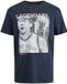 JACK & JONES JCOLEGENDS PHOTO TEE SS CREW NECK SS22 Garçon T-shirts M Bleu foncé Coton