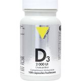 Vit'All+ Vitamines D3 2000UI Cholécalciférol 50mcg 100 gélules