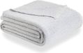 Todocama Extra zachte katoenen deken 4 seizoenen multifunctionele sprei geruit bed Foulard sprei banksprei (180x240cm, lichtgrijs)