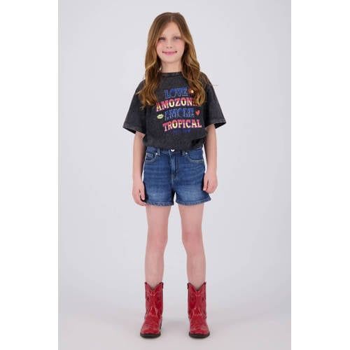 Vingino regular short medium blue denim