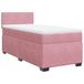 VidaXL Boxspringbed met matras, fluweel, roze, 80x200 cm