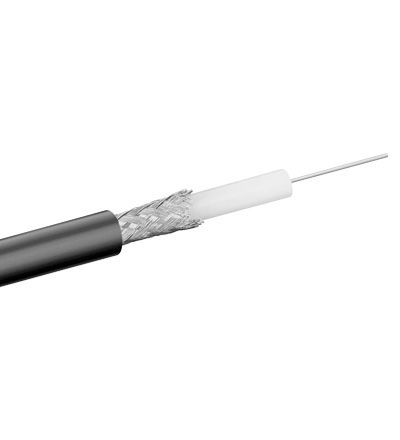 Wentronic RG 59-100 B/U Coaxkabel - 100m - Zwart
