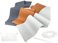 time4blinds - Verticale Jaloezie Vervangingslamellen - Set inclusief 1 lamel, gewicht, hanger en bodemketting - breedte 89mm - lengte 1000mm - Vanille