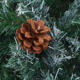 vidaXL Kunstkerstboom met dennenappels 210 cm