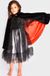 Den Goda Fen Vampier Cape Deluxe Rood Zwart Maat 110-116
