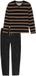 Schiesser Heren Pyjamaset Lang Stripes Zwart