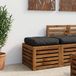 vidaXL - Coussin d'assise - VIANEN - 100% Polyester - Noir - 40 x 40 x 12 cm