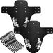 Merkloos Fender-Carbon Fiber Patroon Mountainbike 3d Patroon - Wit Label