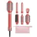 HITTIONA Airstyler 6-en-1, fer à friser à enroulement automatique et sèche-cheveux ionique à haute vitesse, brosse à air chaud, brosse lissante et volumisante, pour sécher, boucler, lisser et donner du volume, avec sac de voyage