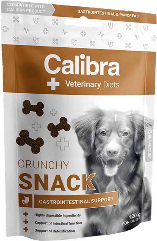Calibra Dog Veterinary Diets - Gastrointestinal Crunchy Snack - 120 g