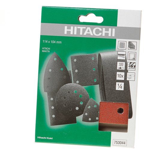 HiKOKI Schuurpapier Velcro 100 114x104mm (10 stuks)