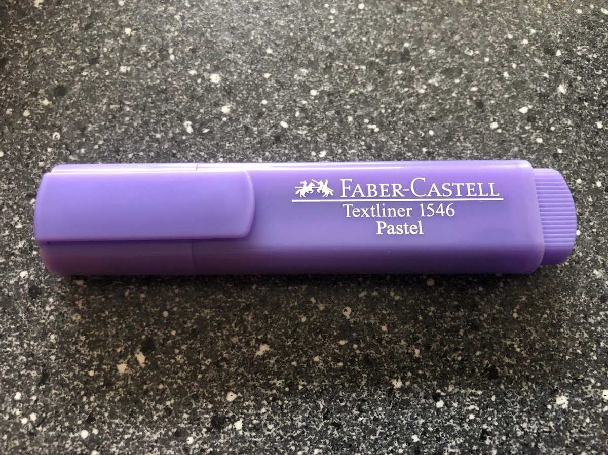 Faber-Castell tekstmarker 1546 pastel lila FC-154656