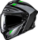 HJC C71 Faber Helm - Integraalhelm - Maat M - Zwart/grijs/groen