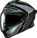 HJC C71 Faber Helm - Integraalhelm - Maat M - Zwart/grijs/groen