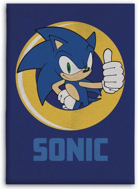 Sonic Fleeceplaid - 100 x 140 cm - Polyester - Blauw