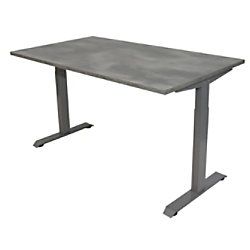 Euroseats Bureau Betonlook Grijs 620-840 x 1400 x 800 mm