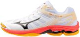 Mizuno Wave Voltage 2 Indoor Schoenen Unisex Wit/Fiery Coral 2/Citrus Maat 44.5