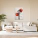 A.S. Création Canvasfoto boom zwart wit rood - wandafbeelding in crème, zwart - 50 x 75 cm - DD131774