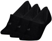 Calvin Klein Footies Dames Mid Cut 3-pack Zwart-35/38