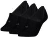 Calvin Klein Footies Dames Mid Cut 3-pack Zwart-35/38