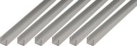 GAH-Alberts Alberts Set van 6 Aluminium U-profielen Zilver Geanodiseerd 1000x16x13 mm