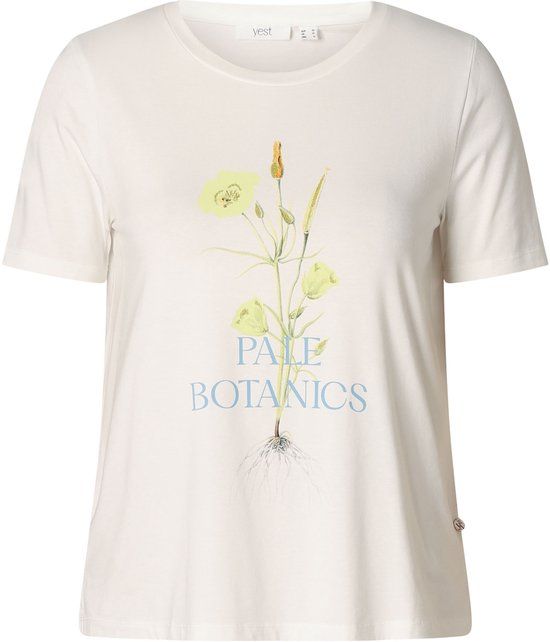 YEST CURVE Jytta Essential Tops - Off White - maat 4(54/56)