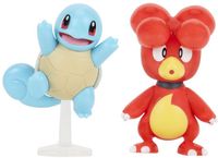 Jazwares Pokémon Battle Figure Set Figure 2-Pack Magby & Squirtle #5 Mini-Figuur