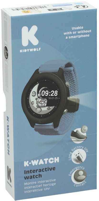 Kidywolf K-WATCH Interactief Horloge Blauw