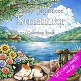 Cozy Japanese Summer Coloring Book