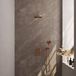 Brauer Copper Edition Thermostatische Regendoucheset Inbouw - Hoofddouche 20 cm - Gebogen Wandarm - 3 Weg - Handdouche 3 Standen - Doucheslang - Wandaansluitbocht