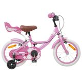 vidaXL Kinderfiets 16 Inch Licht Roze