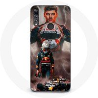 Maniacase Hoesje voor Huawei P30 Lite Formule 1 Max Verstappen F1 Helm