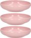 Plasticforte Kommetje/schaaltje - 6x - pastel roze - D16 x 4 cm - 520 ml - kunststof
