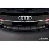 Zwart Avisa Zwart RVS Achterbumperprotector compatibel met Audi A6 (C8) Avant incl. S-Line 2023- 'STRONG EDITION'
