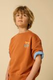 Sissy-Boy Donkeroranje oversized sweater met artwork