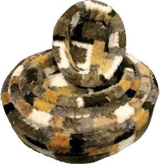 Gebr de boon Teddy Hondenmand Geblokt beige 46x40x13 cm