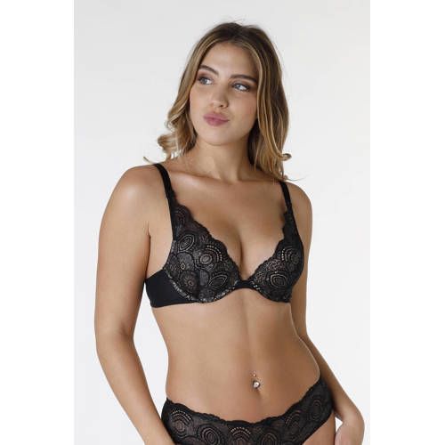 Wonderbra Voorgevormde Push-up BH - Zwart