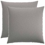 vidaXL Kussensloop HEERLEN Wolkgrijs 70 x 70 cm (2 stuks)