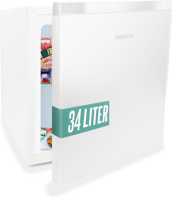 Heinrichs HGB 4088 W Mini Vriezer - 34 liter - Wit