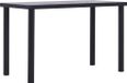 Maison Exclusive - Table de salle à manger noir et gris béton 120 x 60 x 75 cm MDF