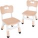Chaise enfant réglable (2 pièces) - Set de 2 - Chaise maternelle réglable en hauteur à 3 niveaux - Salles de classe