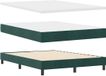 vidaXL Boxspring Bed met Hoofdeinde Donkergroen 140 x 200 cm Fluweel