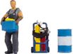 NOCH Tiny-scènes "Bij het werk", met modelbouwfiguren, realistische scène voor H0-schaal, perfect voor diorama's en modelbanen