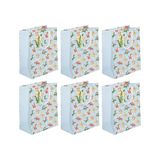 Eurowrap - 32475-2Cpack - Set van 6 Kinder Cadeauzakken - Groot Formaat 26,5x14x33cm - Draken