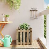 Maison Exclusive - Jardinière avec structure à lattes, 50x50x50 cm, en pin imprégné