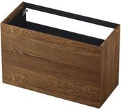 INK - Onderkast 2 Laden Push To Bestaande Uit: - 1200x450x650 Mm - Massief Eiken Chocolate